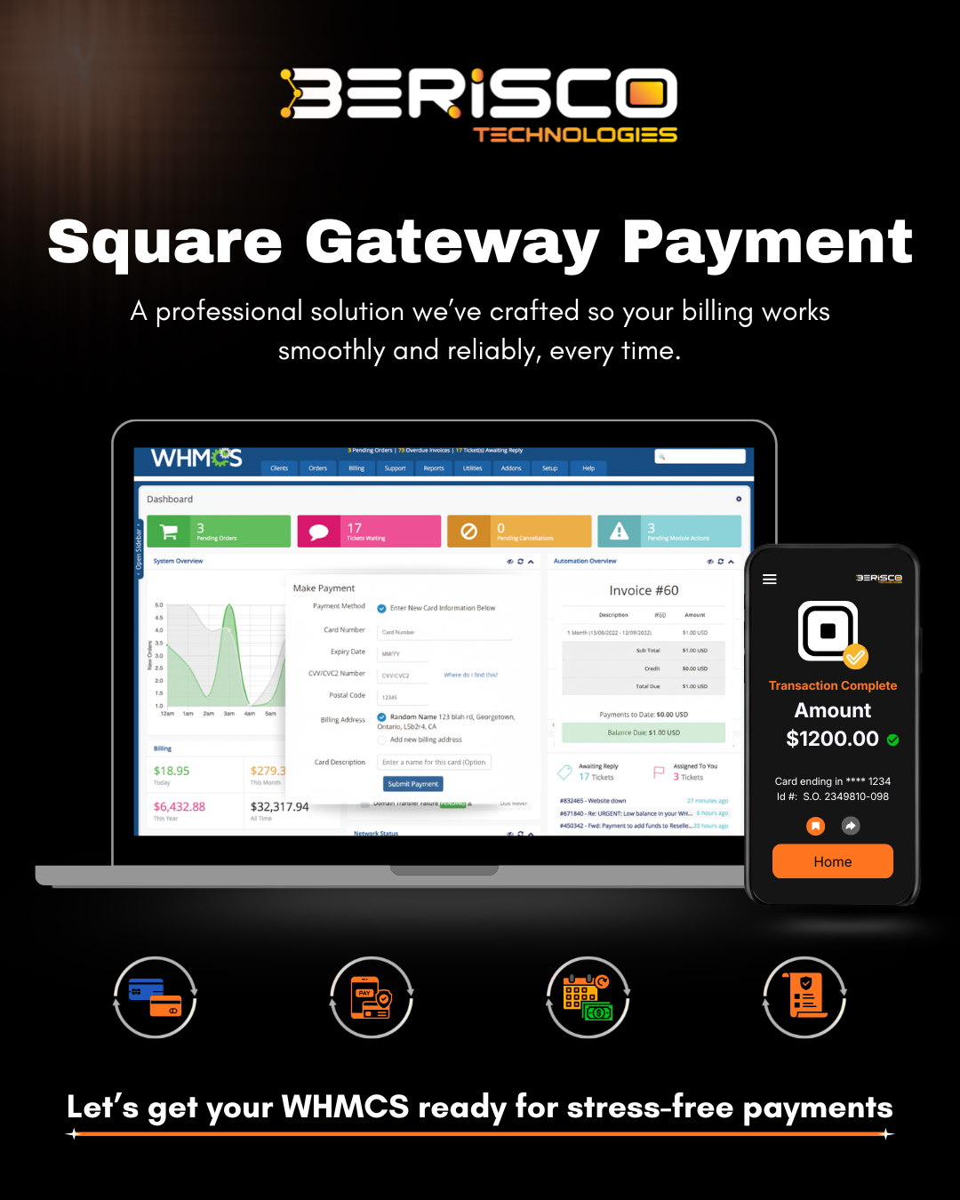 Square Payment Gateway for WHMCS: Instant, Secure Payments & Automated Billing